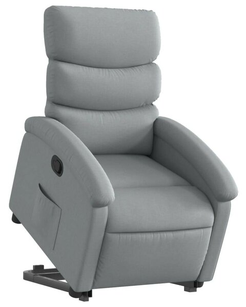 VidaXL Elektromos Felfelé Emelő Fotel - Világosszürke