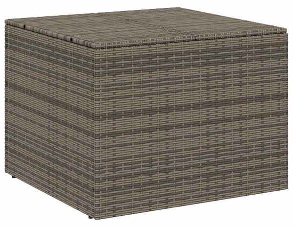 Szürke polyrattan kerti tárolóláda 291 L