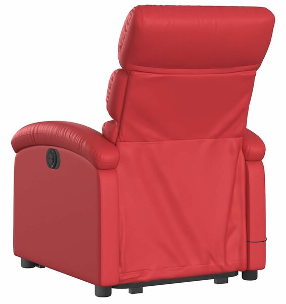 Relax Fotel - Elektromos Emelő - Piros Műbőr