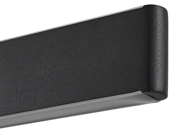 Lucande Smart LED lógó világítás Mylosh, fekete, CCT, Tuya, dimmelhető, Fekete, Nappali / Étkező, Alumínium, Modern