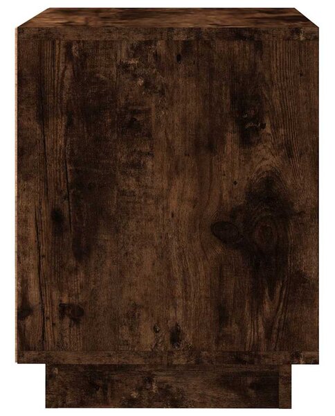 2 db füstös tölgy színű szerelt fa éjjeliszekrény 44x35x45 cm