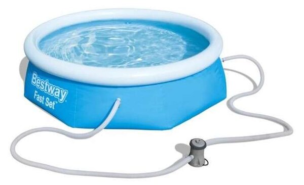Bestway Kréta 244x66cm Puhafalú medence vízforgatóval és szűrőbetéttel (8050264) - kék