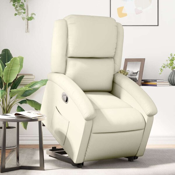 Relax Fotel Elektromos Emelővel - Krémszín