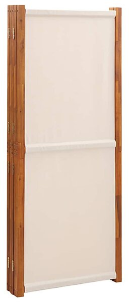 Fehér 5 paneles térelválasztó 350x180 cm