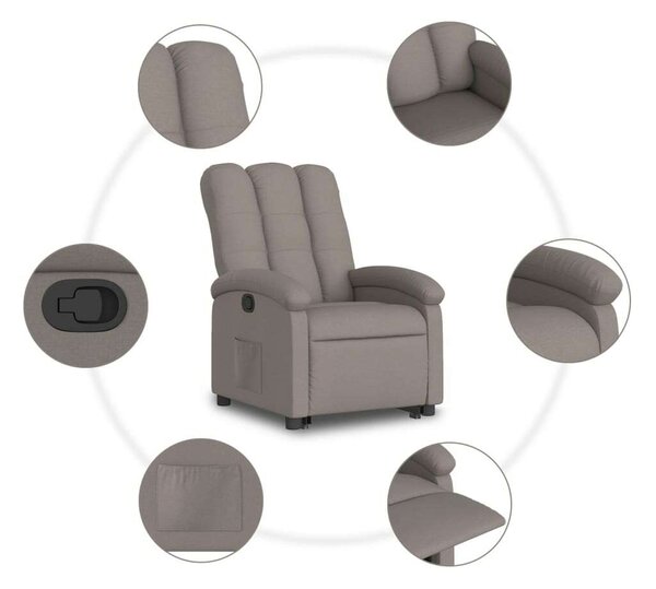 VidaXL Elektromos Felfelé Emelő Fotel - Tópszín