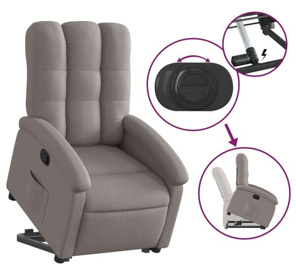 VidaXL Elektromos Felfelé Emelő Fotel - Tópszín