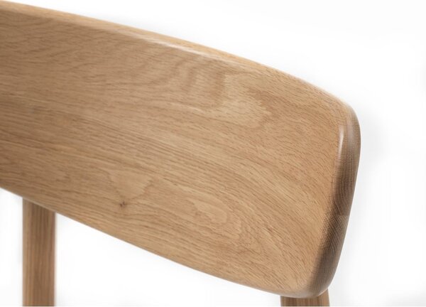 Világosszürke-natúr színű étkezőszék Elim – Unique Furniture