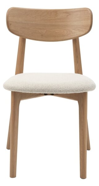 Krémszínű-natúr színű étkezőszék Elim – Unique Furniture