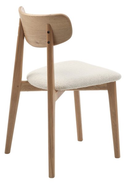 Krémszínű-natúr színű étkezőszék Elim – Unique Furniture