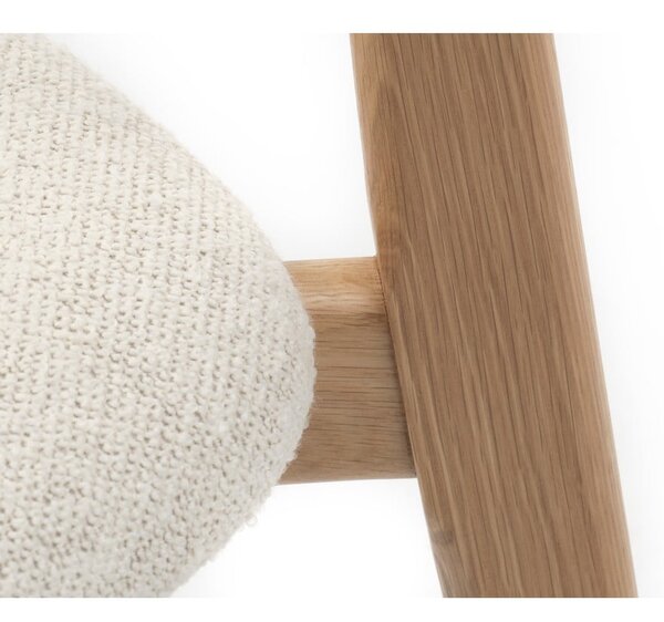 Krémszínű-natúr színű étkezőszék Elim – Unique Furniture