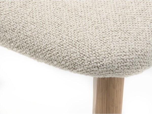 Krémszínű-natúr színű étkezőszék Elim – Unique Furniture