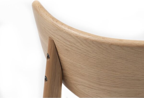 Világosszürke-natúr színű étkezőszék Elim – Unique Furniture