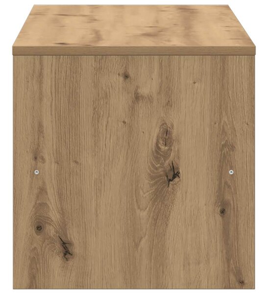 Kézműves tölgy színű szerelt fa TV-szekrény 120 x 40 x 40 cm
