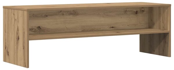 Kézműves tölgy színű szerelt fa TV-szekrény 120 x 40 x 40 cm