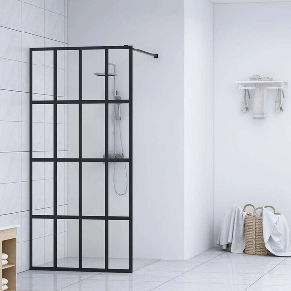 VidaXL átlátszó edzett üveg zuhanyfal 80 x 195 cm