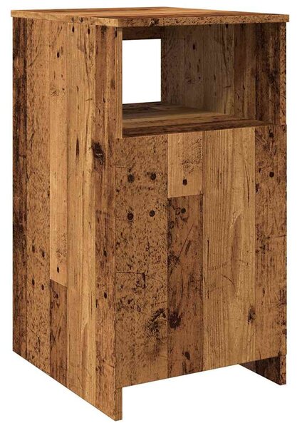 Fiókos szekrény régi fa 40x50x76 cm gépelt fa