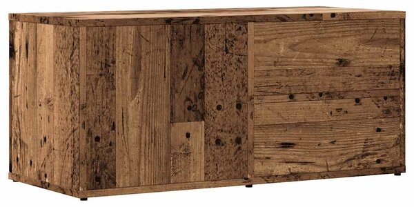 Antik fa színű szerelt fa TV-szekrény 80x34x35,5 cm