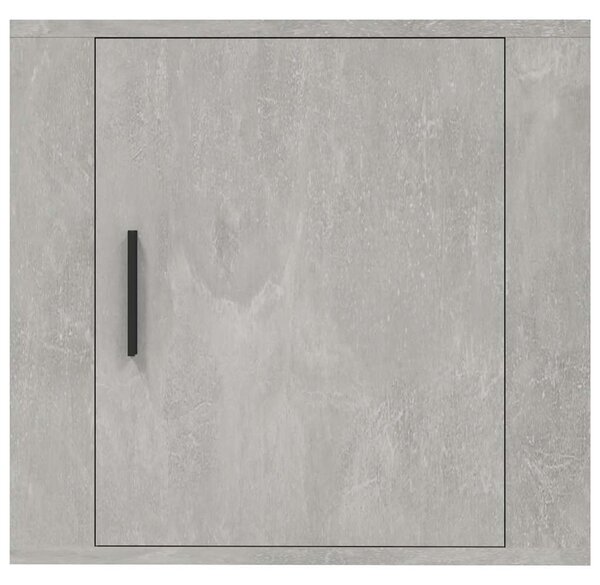 2 db betonszürke falra szerelhető éjjeliszekrény 50x30x47 cm