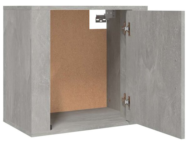 2 db betonszürke falra szerelhető éjjeliszekrény 50x30x47 cm
