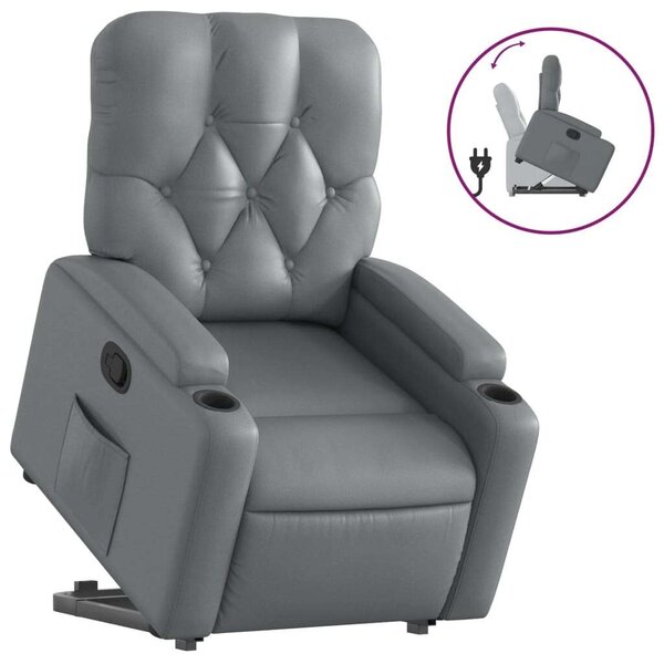 VidaXL Elektromos Felfelé Emelő Fotel - Szürke