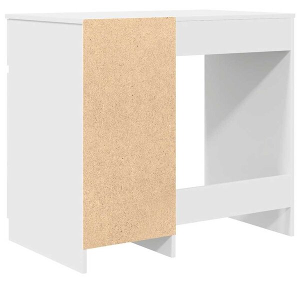 Fehér forgácslap íróasztal 86x49x76 cm