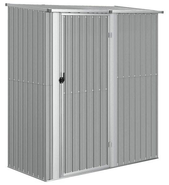 Szürke horganyzott acél kerti fészer 180,5 x 97 x 209,5 cm