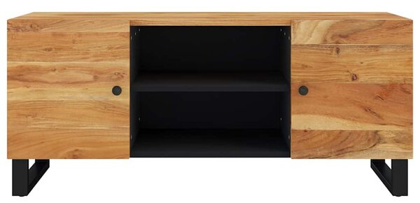 Tömör akácfa TV-szekrény 105 x 33 x 46 cm