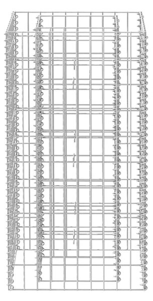 Acél gabion magaságyás 50 x 50 x 100 cm
