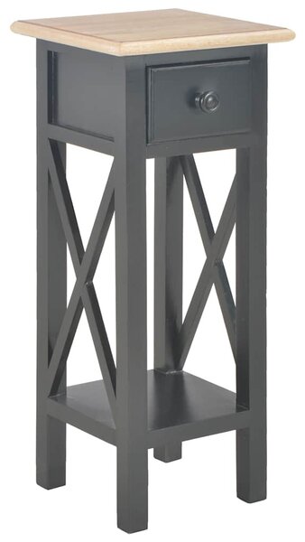 Fekete fa kisasztal 27 x 27 x 65,5 cm