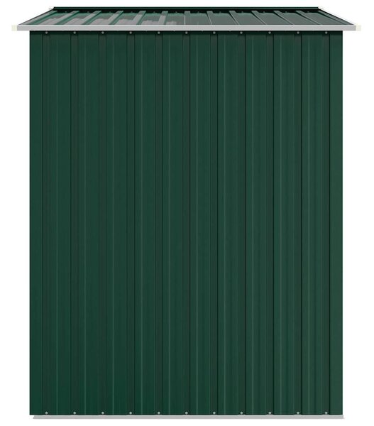 Zöld horganyzott acél kerti fészer 205 x 129 x 183 cm