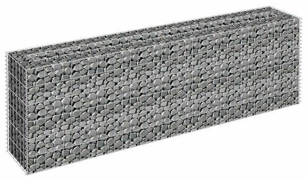 Horganyzott acél gabion magaságyás 180 x 30 x 60 cm