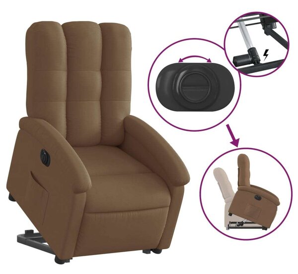 VidaXL Elektromos Dönthető Fotel - Barna