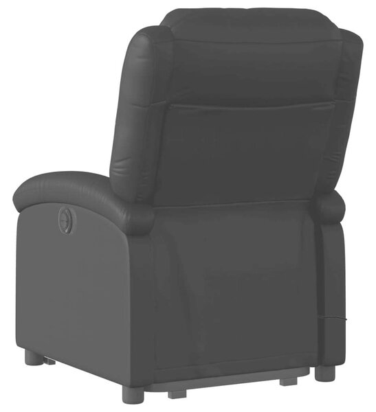 VidaXL elektromos fekete műbőr felállást segítő dönthető masszázsfotel