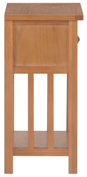 Tömör tölgyfa magazinasztal fiókkal 35 x 27 x 55 cm