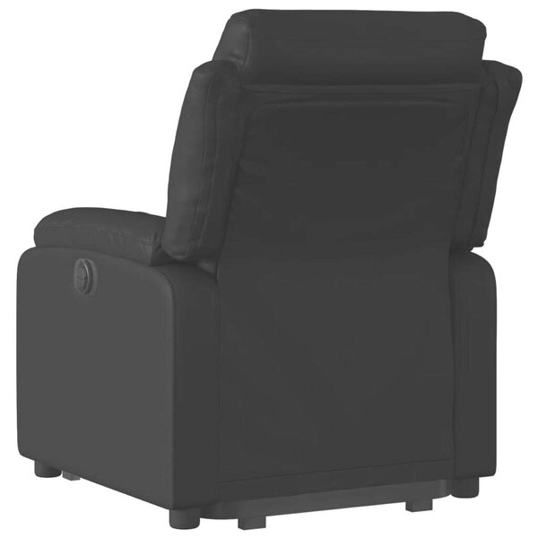Relax Fotel Elektromos Emeléssel - Fekete Műbőr