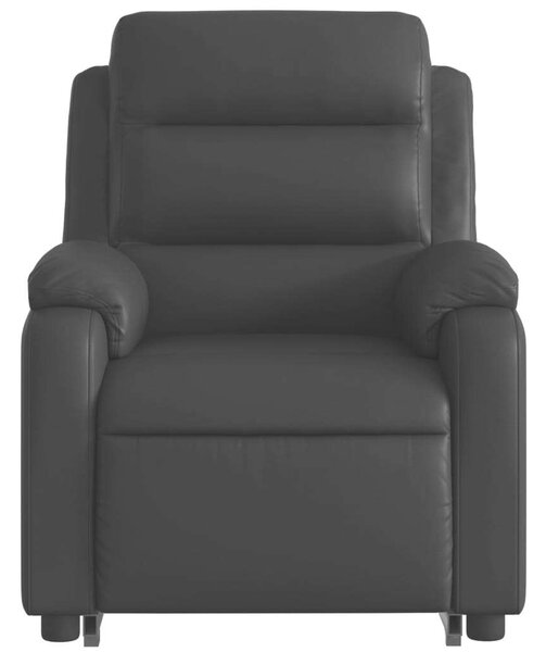 Relax Fotel Elektromos Emeléssel - Fekete Műbőr