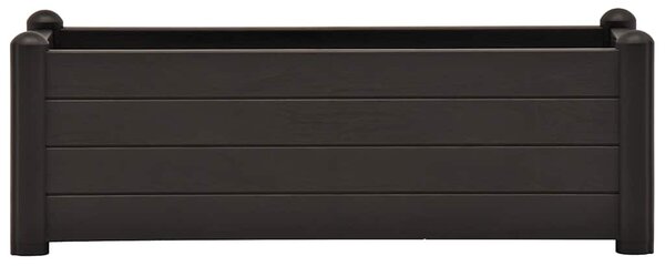 Antracitszürke kerti PP magaságyás 100 x 43 x 35 cm
