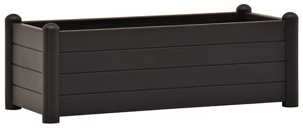 Antracitszürke kerti PP magaságyás 100 x 43 x 35 cm