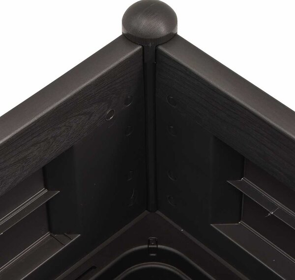 Antracitszürke kerti PP magaságyás 100 x 43 x 35 cm