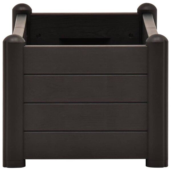 Antracitszürke kerti PP magaságyás 100 x 43 x 35 cm
