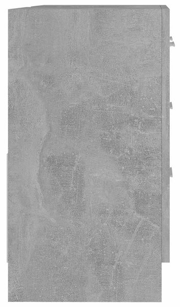 Betonszürke szerelt fa mosdószekrény 63 x 30 x 54 cm