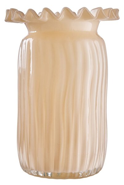 CREAM üveg váza 23 cm