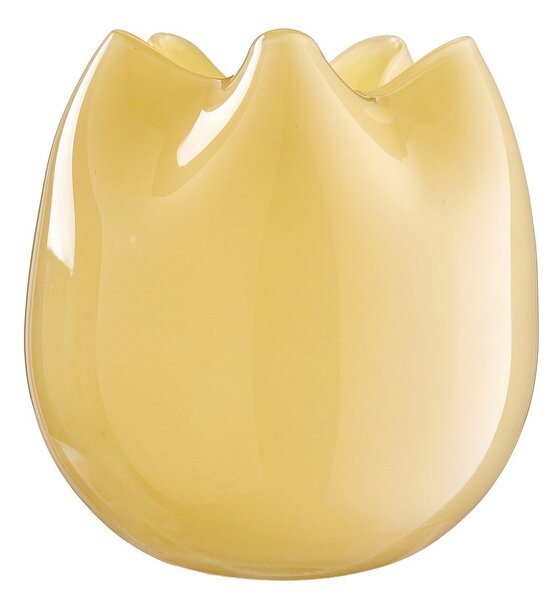 SOPHIE üveg váza Ø18cm , sárga