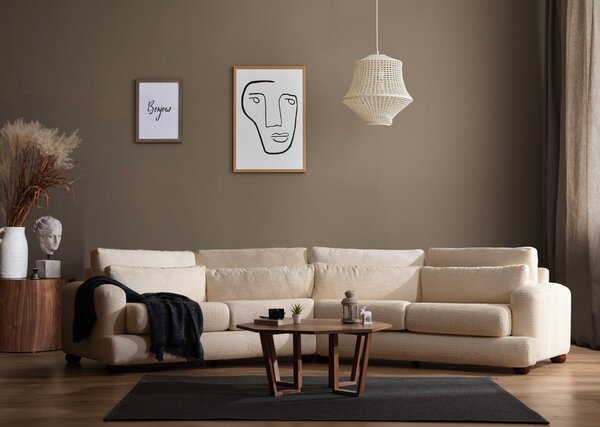 4 személyes kanapé River 4 Seater Left (Xc Left-2R)-Beige Bézs
