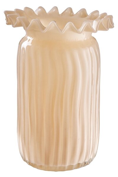 CREAM üveg váza 23 cm