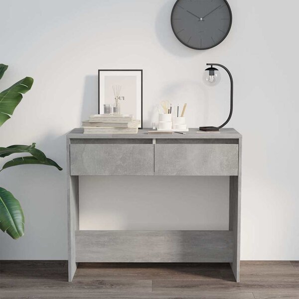 Betonszürke szerelt fa tálalóasztal 89x41x76,5 cm