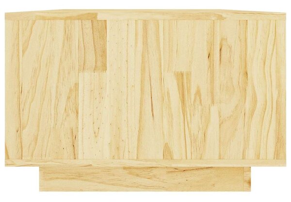 Tömör fenyőfa dohányzóasztal 110 x 50 x 33,5 cm