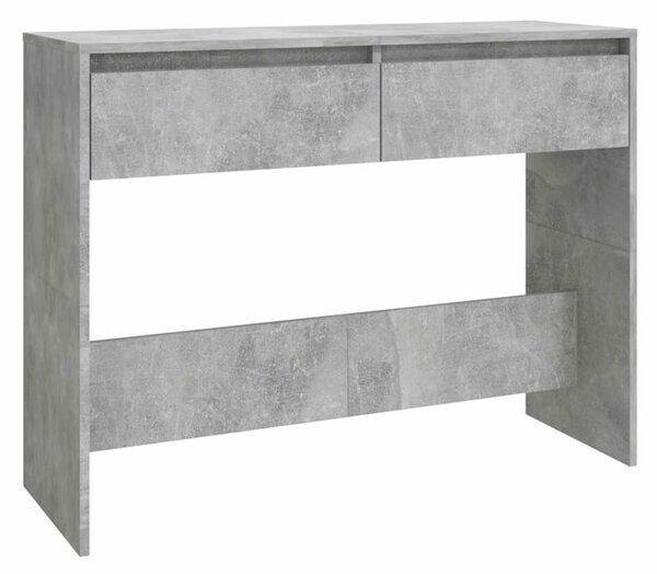 Betonszürke szerelt fa dohányzóasztal 100x35x76,5 cm