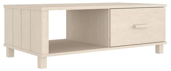 HAMAR mézbarna tömör fenyőfa dohányzóasztal 100 x 55 x 35 cm