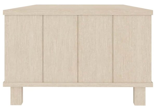 HAMAR mézbarna tömör fenyőfa dohányzóasztal 100 x 55 x 35 cm